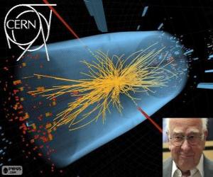 yapboz Higgs bozonu parçacığın keşfi Tanrı parçacık (Peter Higgs) adı verilen.